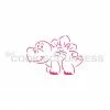 Cookie Countess Friendly Dinosaur PYO Stencil