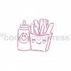 Cookie Countess Stencils Fries PYO Stencil