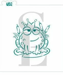 Stencil Expressions Fairy Tale Frog Prince PYO SE Stencil