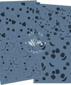 Killer Zebras Fruit 1mixed 4pc KZ Stencil 5 Killer Zebras Fruit 1mixed 4pc KZ Stencil