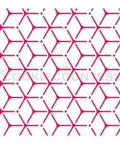 Cookie Countess Stencils Geometric Hexagons Stencil