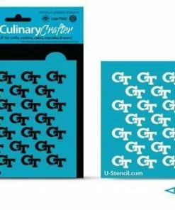 Cookie Countess Georgia Tech GT Repeat Script College Stencil