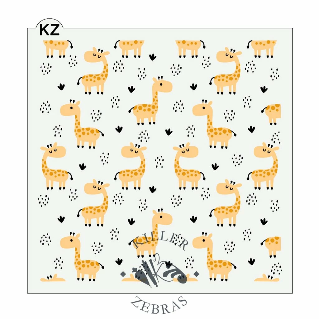 Killer Zebras Stencils Giraffes 3pc KZ Stencil 3 Killer Zebras Stencils Giraffes 3pc KZ Stencil