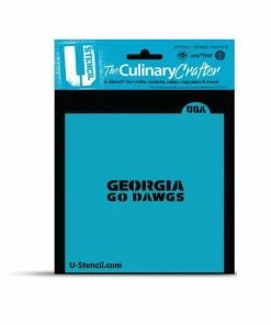 Cookie Countess Stencils Georgia GO DAWGS College Stencil