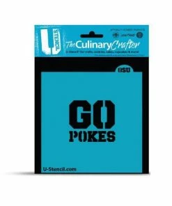Cookie Countess Stencils Oklahoma University GO POKES College Stencil