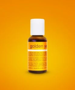 Linneas Golden Yellow .70oz Chefmaster LIQUA-GEL Supplies