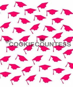 Cookie Countess Stencils Graduation Caps Repeat Stencil