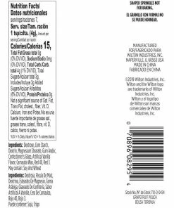 Wilton Tropical Party Grapefruit SMALL Sprinkle Pouch