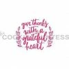 Cookie Countess Give Thanks With Grateful Heart Stencil Stencils