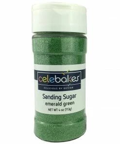 Ck Products Emerald Green Sanding Sugar SMALL Sprinkle Jar Supplies