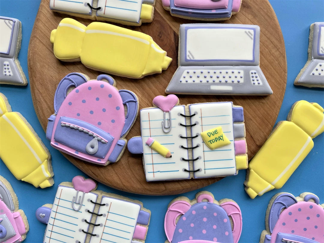 Flour Box Bakery Cutters School Supplies Cookie Cutter Set 4 Flour Box Bakery Cutters School Supplies Cookie Cutter Set