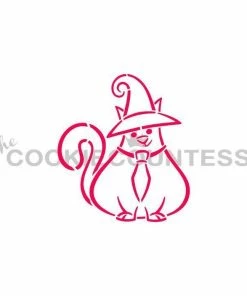 Cookie Countess Halloween Cat DWC/PYO Stencil