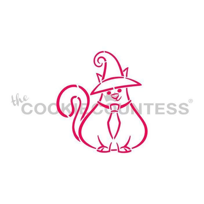 Cookie Countess Halloween Cat DWC/PYO Stencil 3 Cookie Countess Halloween Cat DWC/PYO Stencil