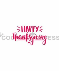 Cookie Countess Happy Thanksgiving Fun Font Stencil Stencils