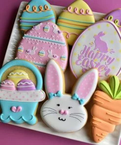 Cookie Countess Stencils Happy Easter With Bunny Stencil