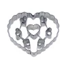 R&M International Heart With Cutouts Cookie Cutter 1 R&M International Heart With Cutouts Cookie Cutter
