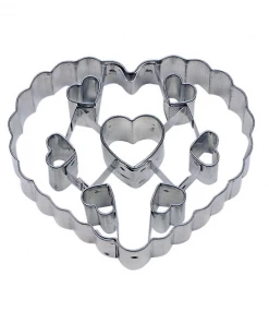 R&M International Heart With Cutouts Cookie Cutter