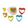 R&M International Cutters Heart Nested Plastic Cookie Cutter Set