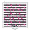 Killer Zebras Stencils Hearts & Stripes 2pc KZ Stencil