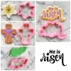 Flour Box Bakery He Is Risen Cookie Cutter Set With Stencil 1 Flour Box Bakery He Is Risen Cookie Cutter Set With Stencil