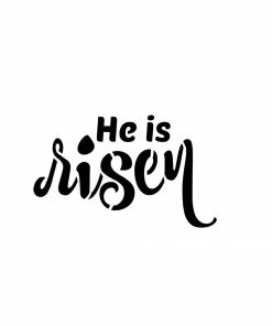 Flour Box Bakery He Is Risen Plaque Cookie Cutter With Stencil ONLY