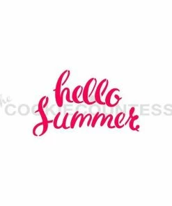 Cookie Countess Hello Summer Stencil