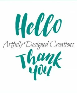 Bee Baked Art Hello/Thank You ADC Stencil Stencils
