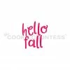 Hello Fall Cookie Countess Stencil