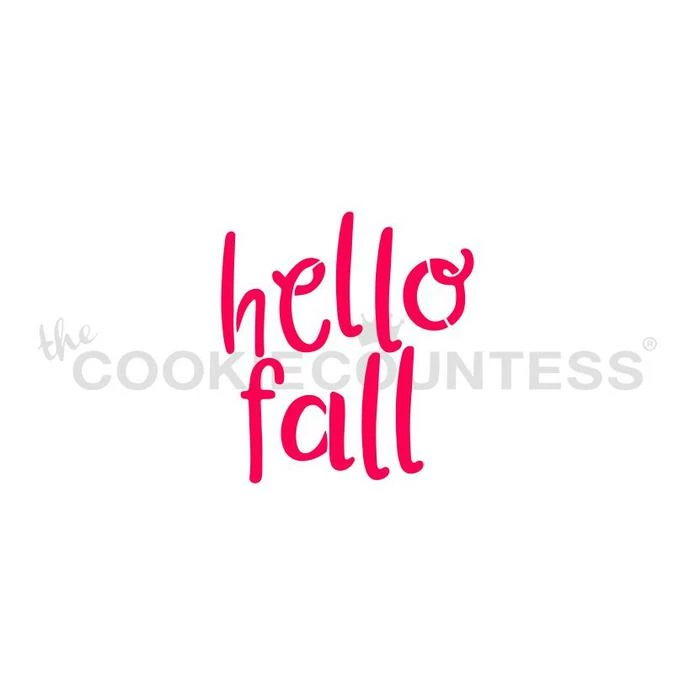 Hello Fall Cookie Countess Stencil 3 Hello Fall Cookie Countess Stencil
