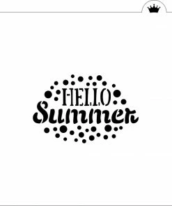 Cookie Countess Stencils Hello Summer Lemon Stencil