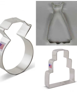 Ann Clark Here Comes The Bride Cookie Cutter Set