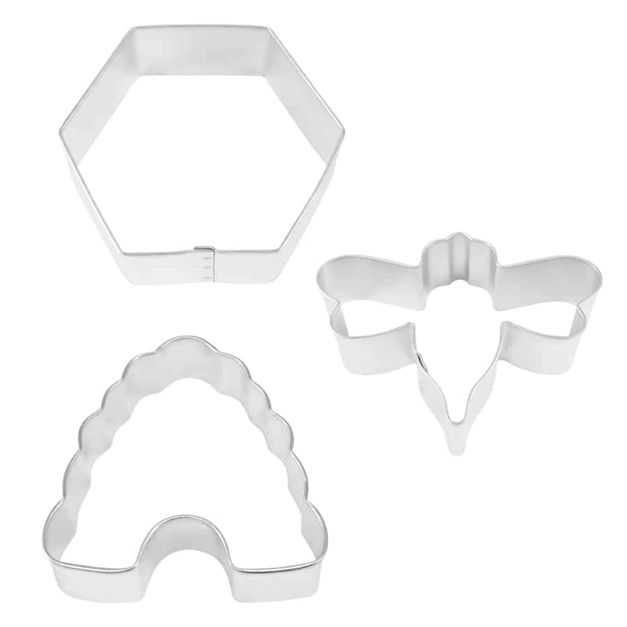 R&M International Honey Bee 3pc Cookie Cutter Set 4 R&M International Honey Bee 3pc Cookie Cutter Set