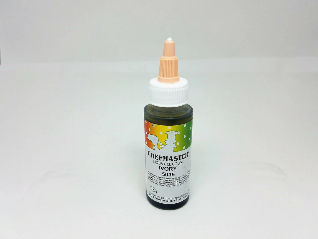 Linneas Supplies Ivory 2.3oz Chefmaster LIQUA-GEL 3 Linneas Supplies Ivory 2.3oz Chefmaster LIQUA-GEL