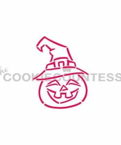 Cookie Countess Jack-O-Lantern Witch DWC/PYO Stencil Stencils