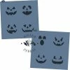 Killer Zebras Jack-o-Lantern Faces 2pc KZ Stencil Set 1 Killer Zebras Jack-o-Lantern Faces 2pc KZ Stencil Set