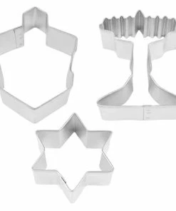 R&M International Jewish Holiday 3pc Cookie Cutter Set Cutters