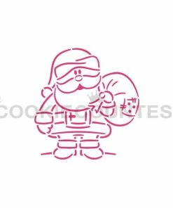Cookie Countess Jolly Santa PYO/by Zee Will Draw Stencils