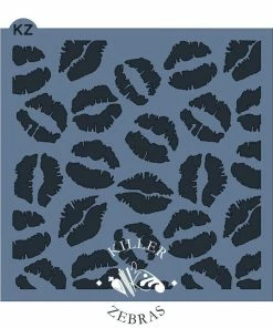 Killer Zebras Kisses KZ Stencil Stencils