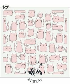 Killer Zebras Kitten 2 Pc Stencil Set Stencils