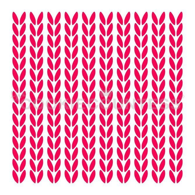Cookie Countess Knit Pattern Stencil 3 Cookie Countess Knit Pattern Stencil