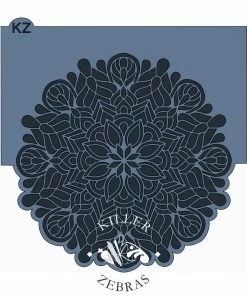 Killer Zebras Lace Round KZ Stencil