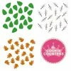 Cookie Countess Layered Leaves 3pc Stencil Set 1 Cookie Countess Layered Leaves 3pc Stencil Set
