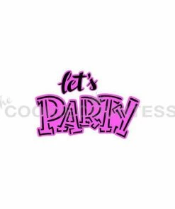Cookie Countess Let's Party 2 Pc PYO Stencil