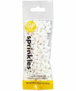 Wilton White Llamas SMALL Sprinkle Pouch Supplies