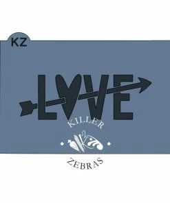Killer Zebras Love Arrow KZ Stencil