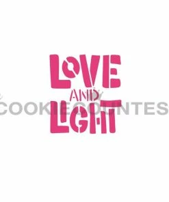 Cookie Countess Love And Light Stencil Stencils