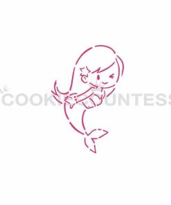 Cookie Countess Stencils Mermaid Magical PYO Stencil