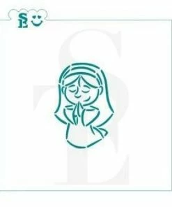 Stencil Expression Nativity Mary PYO SE Stencil Stencils