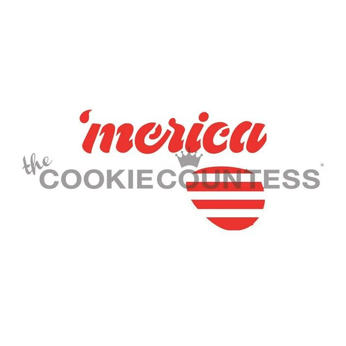 Cookie Countess Merica 2pc Stencil Stencils 5 Cookie Countess Merica 2pc Stencil Stencils
