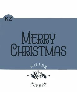 Killer Zebras Merry Christmas KZ Stencil Stencils